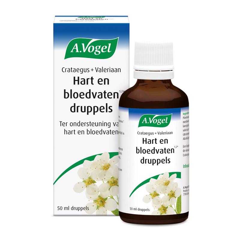 Crataegus + Valeriaan - Hart en bloedvaten druppels