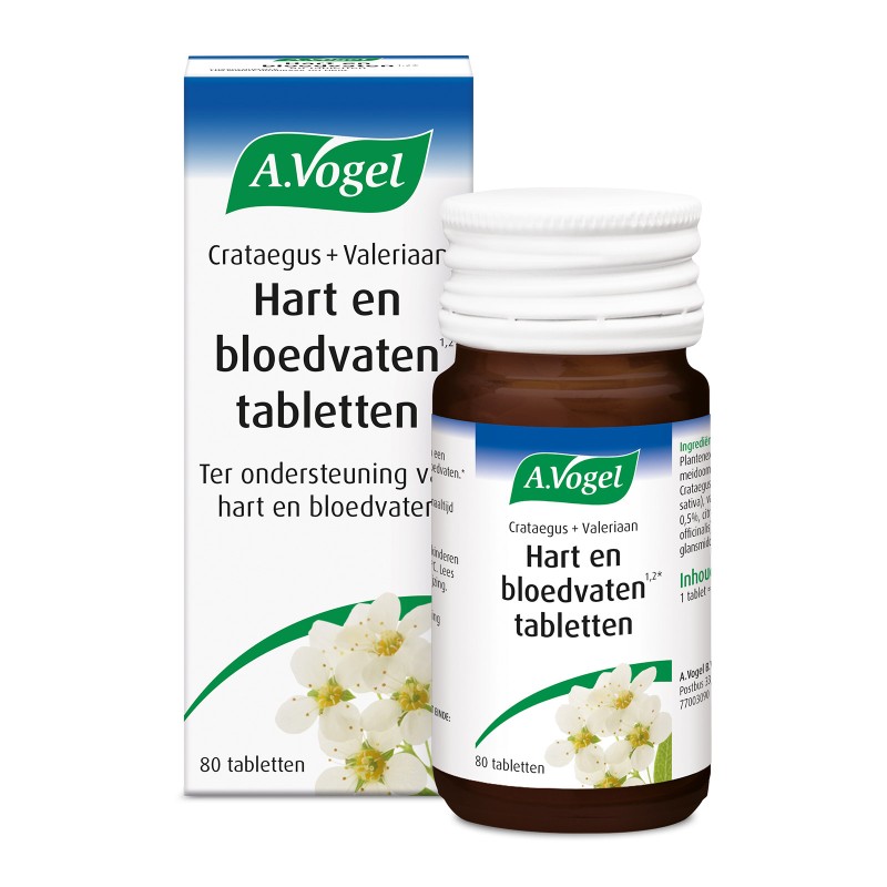 Crataegus + Valeriaan - Hart en bloedvaten tabletten