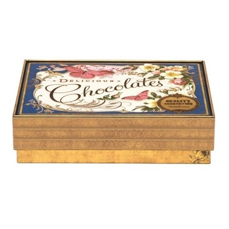 Blik Chocolates Delicious Vlinder Blauw 14,8 x 11,2 x 4 cm