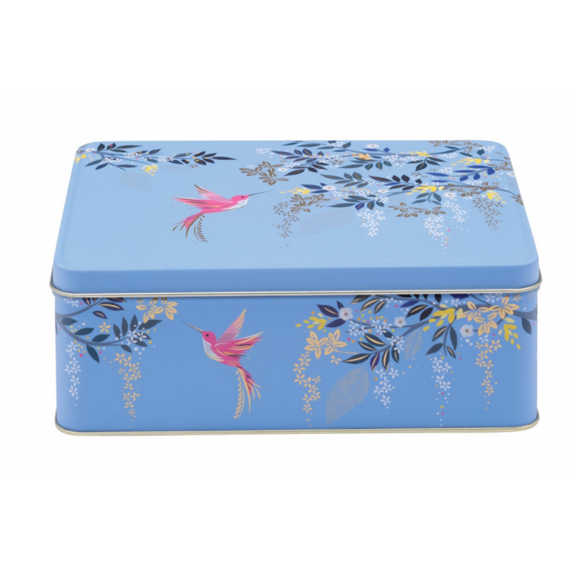 Blik Vogels Blauw 19,5 x 15,5 x 7,5 cm