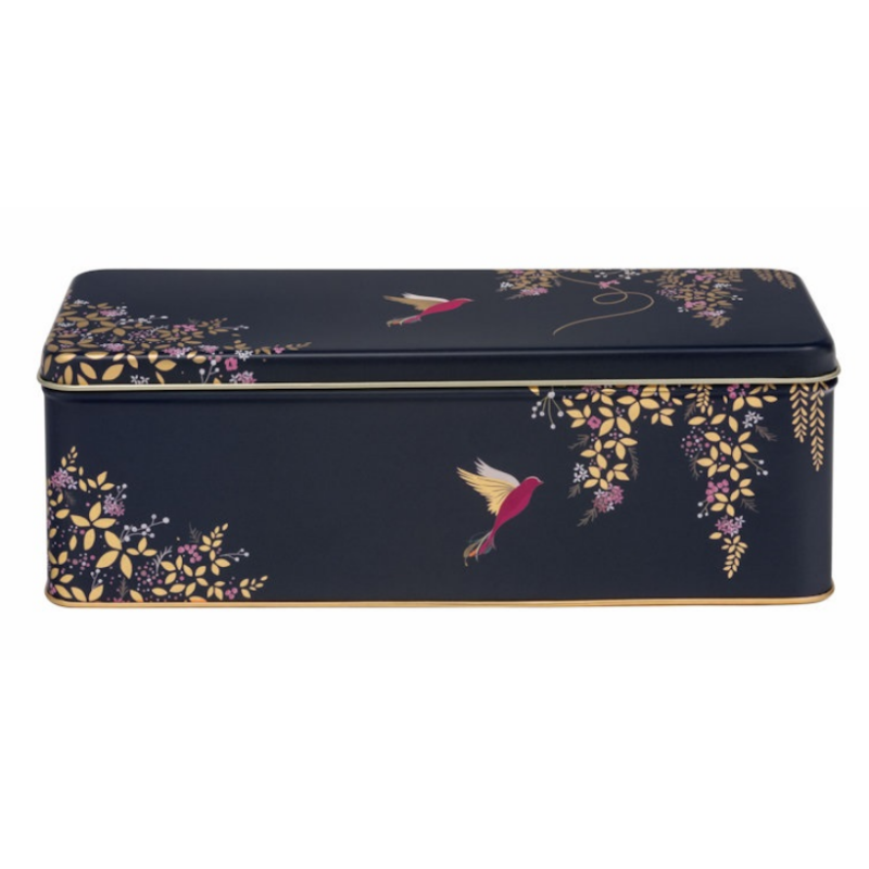 Blik Vogels Donkerpaars 24 x 10,5 x 8 cm