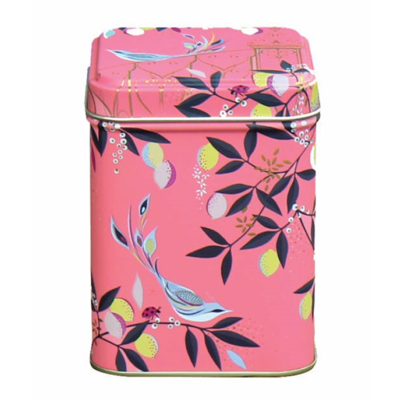 Blik Vogels Licht Roze 7,4x 7,4 x 9,5 cm