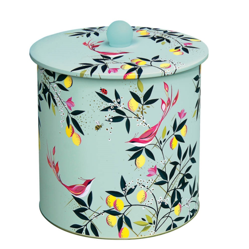 Blik Vogels Mint Rond  Ø17 x 17 cm