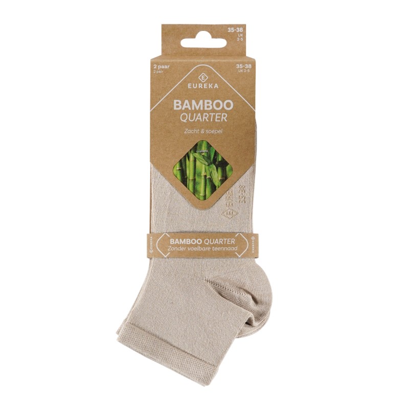 Bamboo Quarter Sokken - SAND