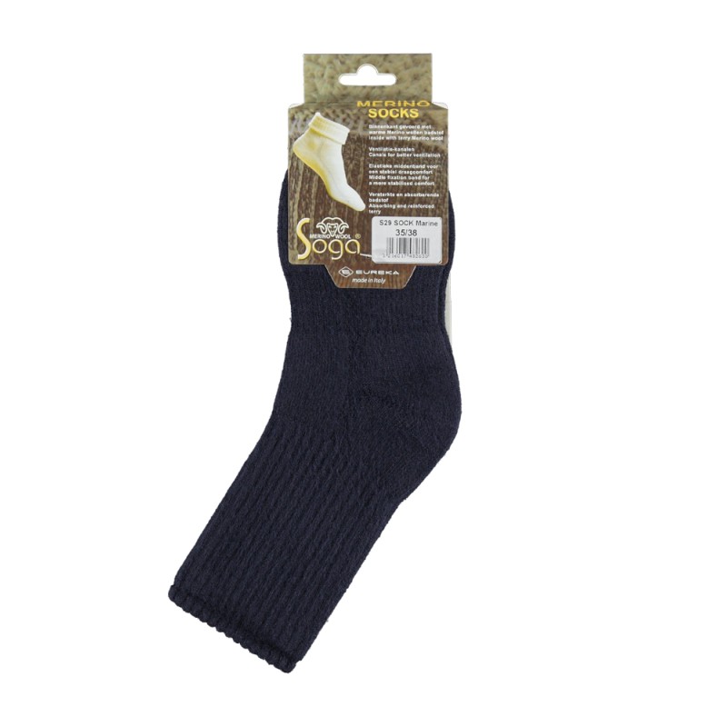 Merino Wol Home- & Wandelsokken S29 - MARINE