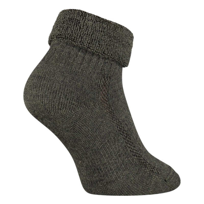 Merino Wol Home- & Wandelsokken S29 - MOSS/GREEN