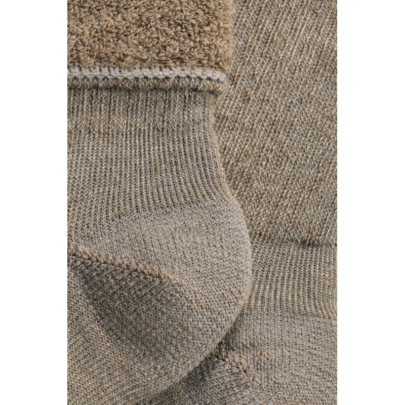 Merino Wol Home- & Wandelsokken S9 - BEIGE