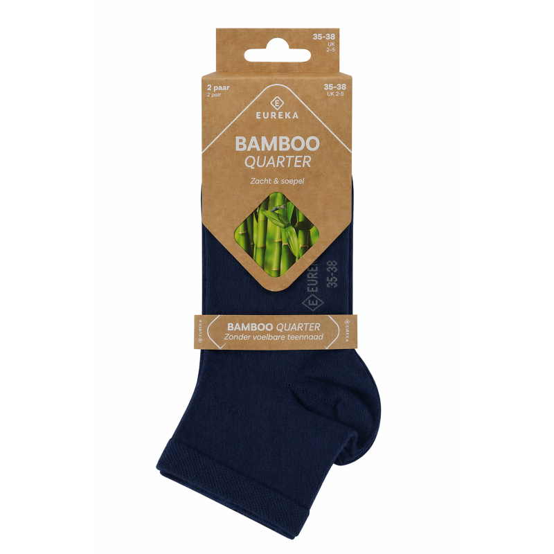 Bamboo Quarter Sokken - MARINE
