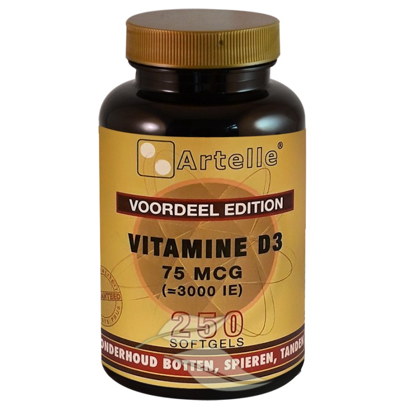 Vitamine D3, 75mcg (3000 I.E.)