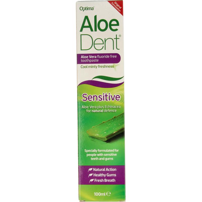 Aloë Vera Tandpasta Sensitive zonder fluor