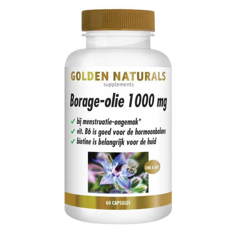 Borage-olie 1000 mg - 200 mg GLA