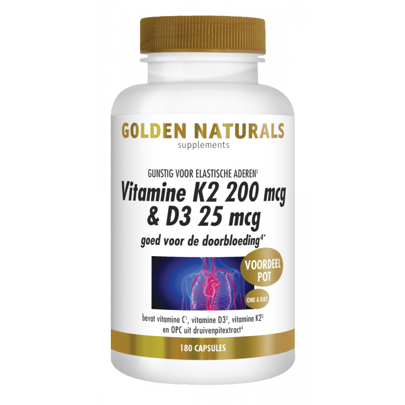 Vitamine K2 200 mcg & D3 25 mcg