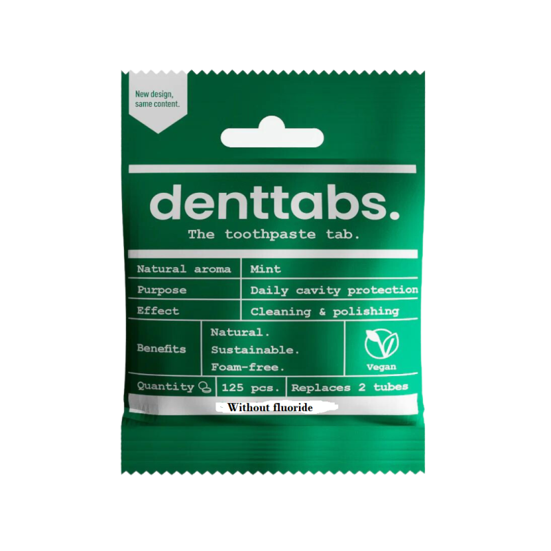 Denttabs Toothpaste Tablets MINT  zonder...