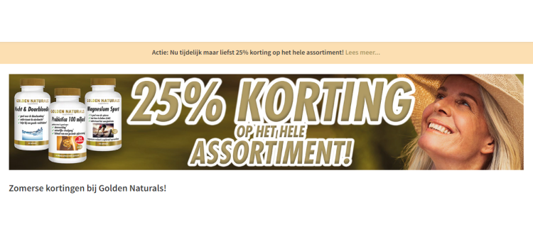 Golden Naturals Actie