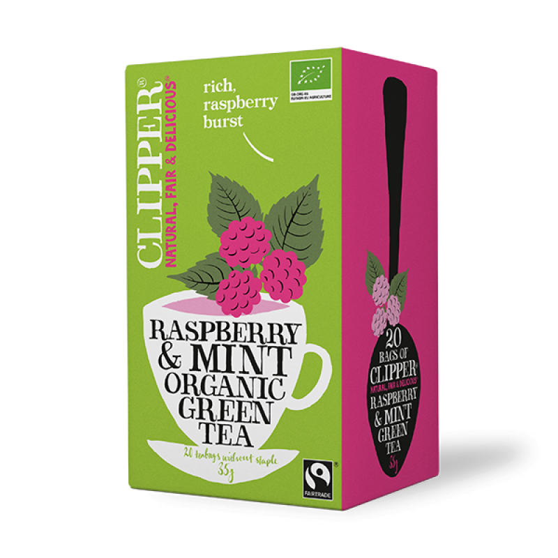 Raspberry & Mint Organic Green Tea