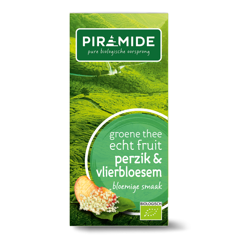 Groene Thee FRUIT Perzik & Vlierbloesem