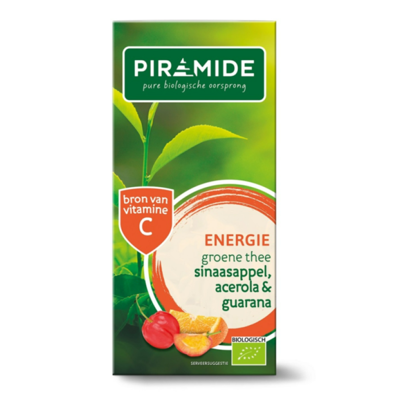 Groene Thee ENERGIE Sinaasappel, Acerola & Guarana