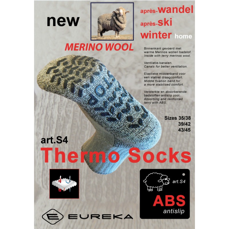 Merino Wol Sokken S4 ABS - Antislip