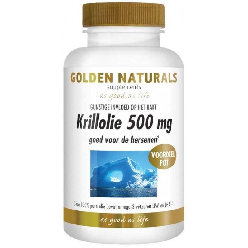 Krillolie 500 mg.